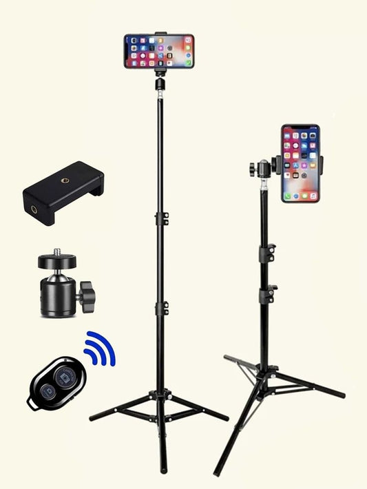 Trépieds universel de photographie selfie diffusion en direct en aluminium extensible 2.1M avec télécommande Bluetooth - Smart Business Center